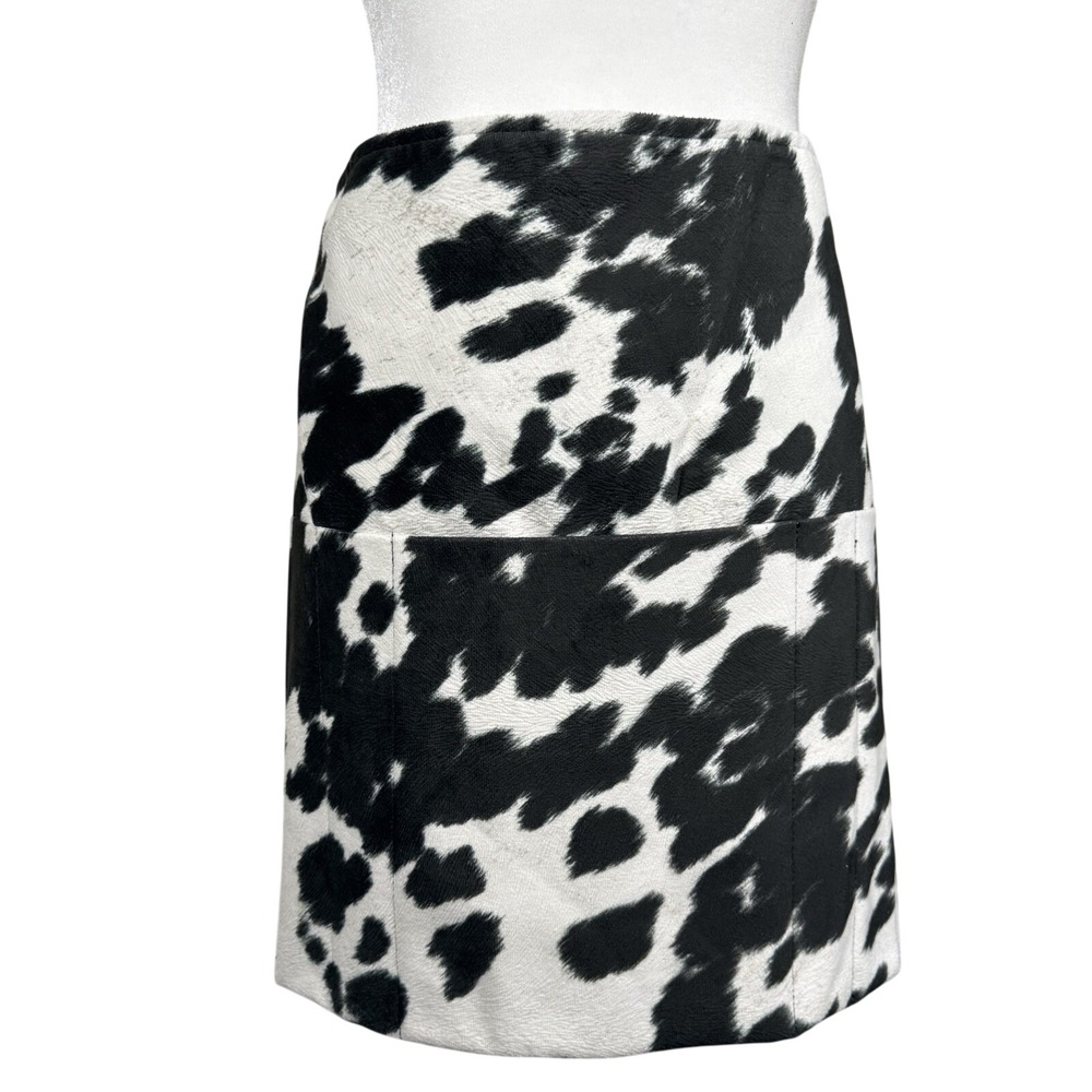 Roll It Up Cow Print Waist Apron Server Waitress Half Apron Black White Pockets